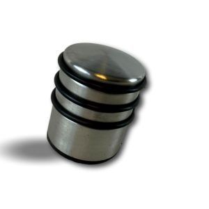 Arrêt de porte | Cylindre acier poli lourd avec bandes caoutchouc de protection Accessoires