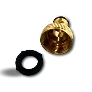 Alternative view of Adaptateur simple | Version femelle | Tétine en laiton avec un joint torique