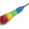 plumeau antistatique multicolore