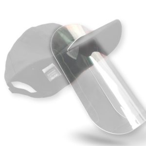 Visière de protection faciale -Ecran plexiglas amovible épais rigide transparent  Option casquette Accessoires