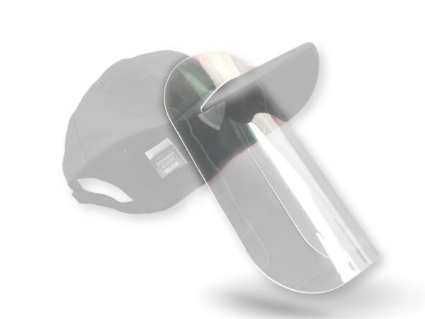 Visière de protection faciale -Ecran plexiglas amovible épais rigide transparent  Option casquette Accessoires