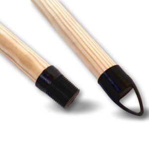 Alternative view of Manche balai bois lisse | douille vissante | Ø 24 mm | 1,25 mètre