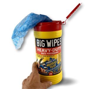 Alternative view of Lingettes haute performance imprégnées | Tissu abrasif double face