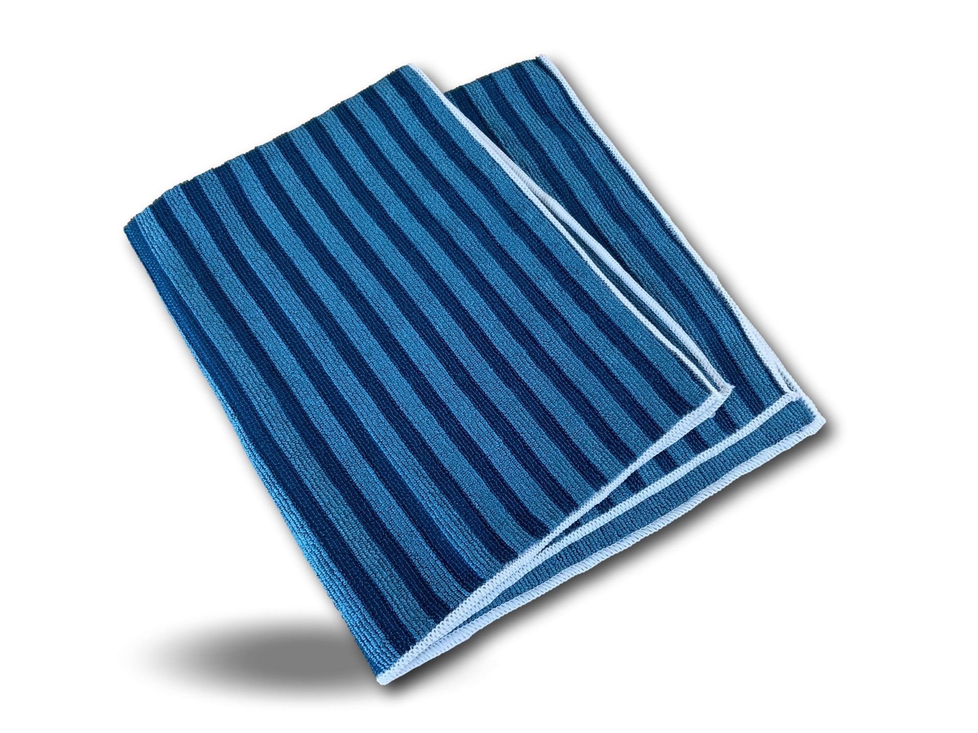 Torchon microfibre bleu 50 x 60 cm - Lot de 5 x 2 U.