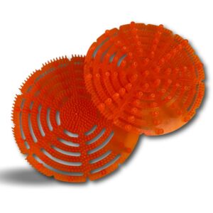 Alternative view of Pack de 2 écrans urinoir anti splash | Ø 17 cm | Parfum Mangue | Désodorisant