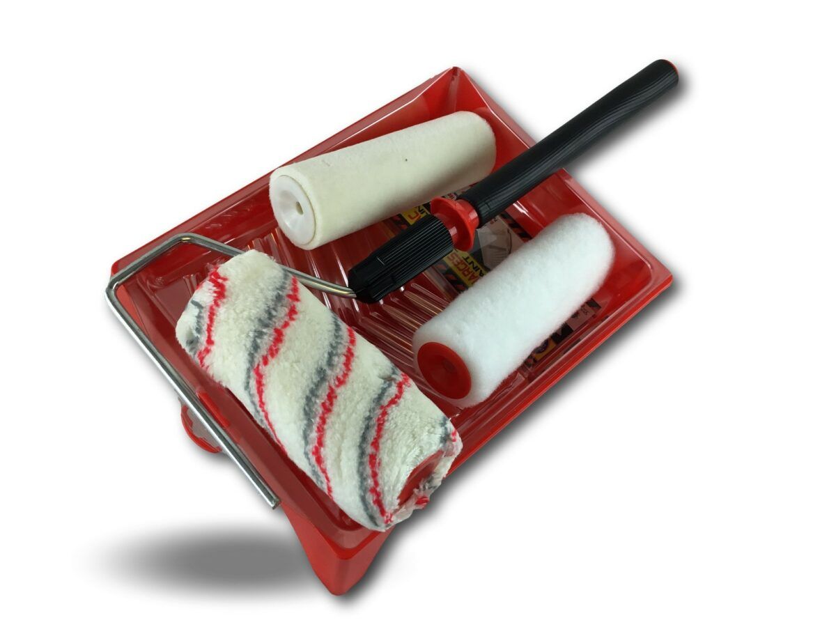 rouleau de peinture avec manche télescopique