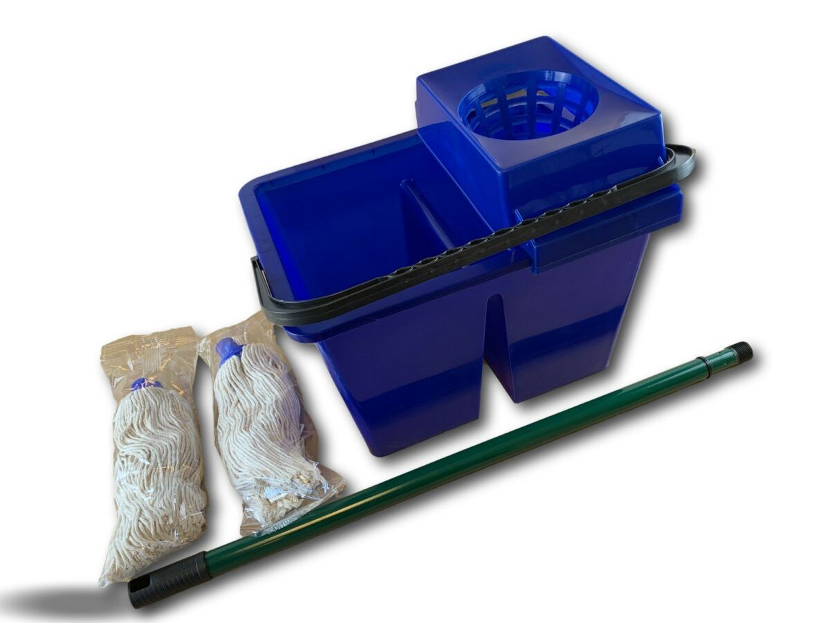 serpillère avec seau double compartiment