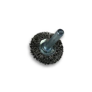 Alternative view of Brosse circulaire métallique sur tige Ø 30 mm | Fil inox dur