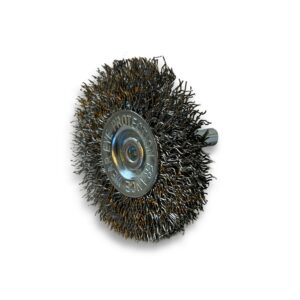 Brosse circulaire métallique sur tige Ø 60 mm | Fil inox dur Brosses rotatives sur tige