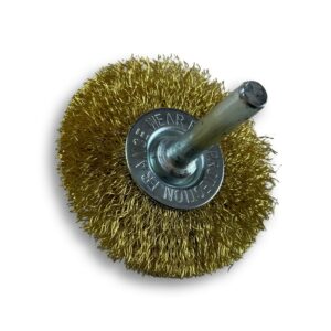 Alternative view of Brosse circulaire métallique sur tige Ø 60 mm | Fil laiton souple