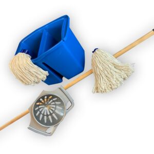 Alternative view of Kit balai à franges espagnol | Seau double bac professionnel 2x7 litres