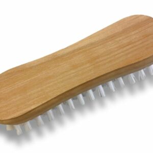 Alternative view of Brosse à laver et récurer PPL blanc - Monture bois - Nettoyage, brossage pont mur sol carrelage