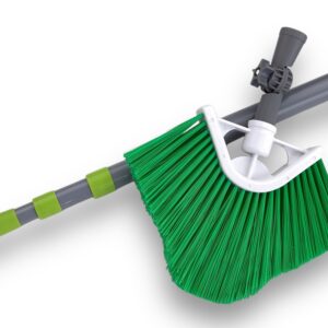 Balai d’angle multipositions avec manche télescopique 1,25 à 3,60 m