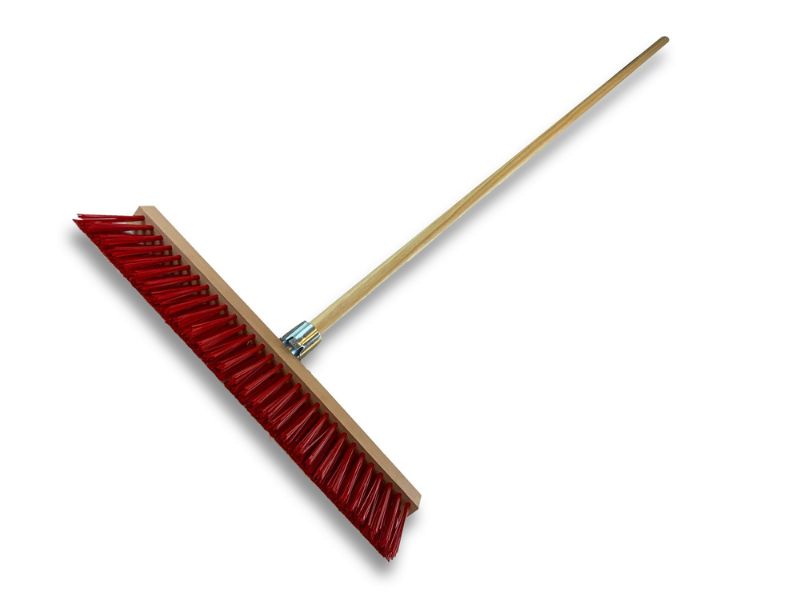 Balais rateau cantonnier 60 cm | PVC rouge | Douille plastique Ø 27 mm – Image 4