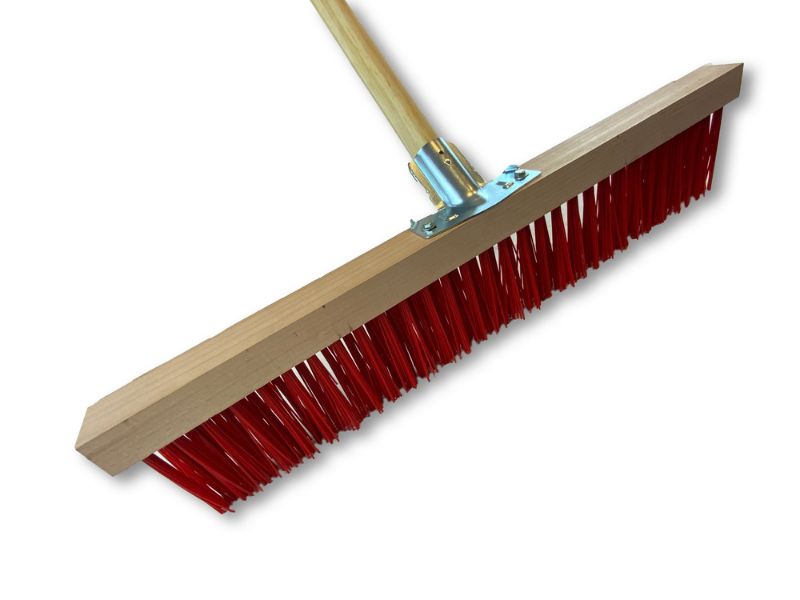 Balais rateau cantonnier 60 cm | PVC rouge | Douille plastique Ø 27 mm – Image 5