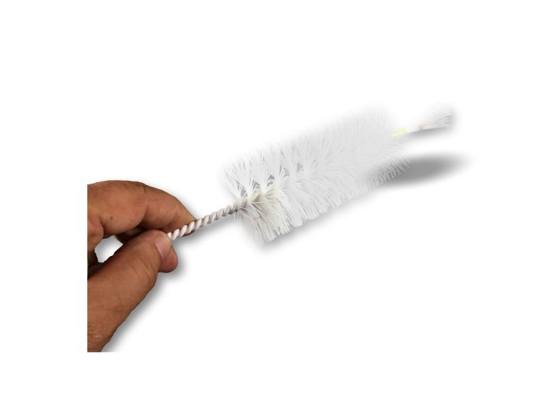 Goupillon litre | Ø 5,5 cm | Tige acier torsadé | Brosse nylon | Embout bottelé – Image 4