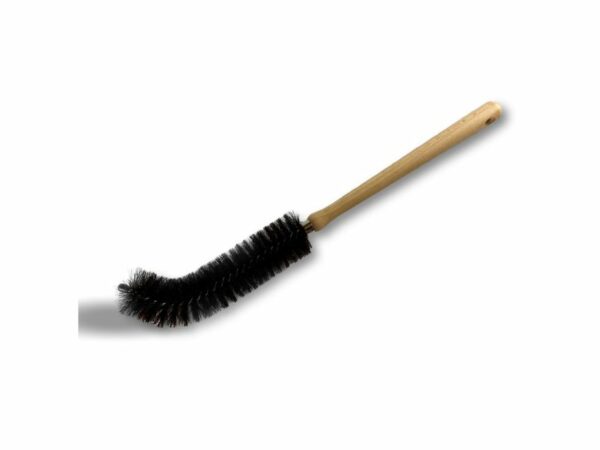 Goupillon radiateur courbe | Soie grise | Diamètre 5 cm | Virole galvanisée