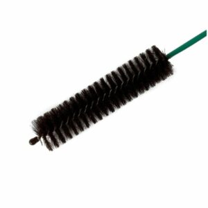 Alternative view of Goupillon radiateur droit | Soie grise | Diamètre 5 cm | Virole galvanisée