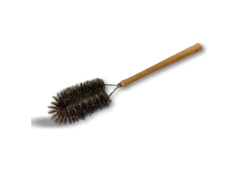 Goupillon persienne double | Soie grise | Diamètre 5 cm | Brosse 18 cm