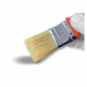 Alternative view of Lot de 10 pinceaux queue de morue bicolore pro | Garnissage soie blanche série épaisse | Manche en plastique | Multi support