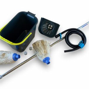 Lave-Sol MERY | Seau + Aquafill 10L, Manche Alu 80/140 cm, 2 Serpillères