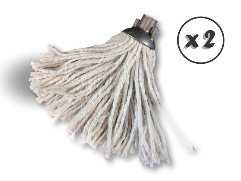 2 têtes serpillères à franges de rechange pour balais espagnols | Tête universelle à visser – Image 6