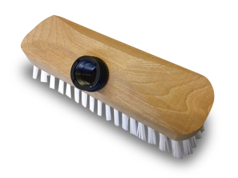 Balai brosse lave-pont synthétique - Monture bois - Douille vissante plastique – Image 7