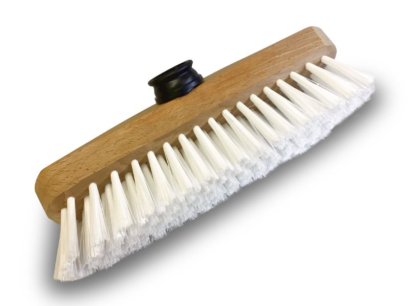 Balai brosse lave-pont synthétique - Monture bois - Douille vissante plastique – Image 9