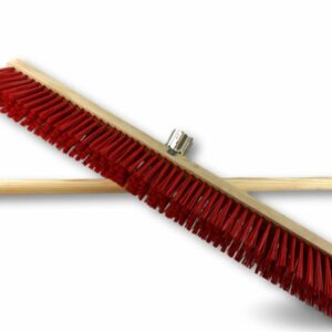 Balai de cantonnier - Piste Extérieur - PVC rouge - Grandes largeurs