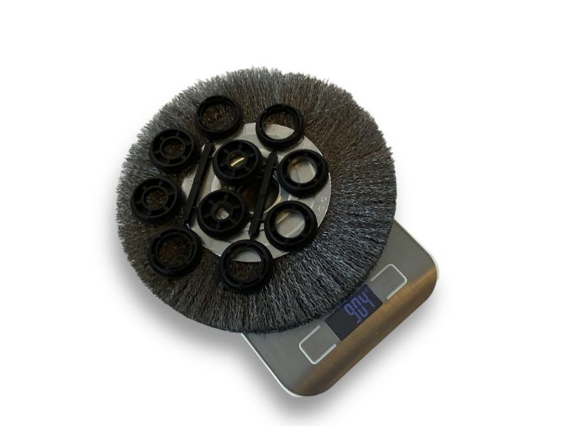 Brosse circulaire métallique avec alésage pour touret | Fil ACIER souple ou dur – Image 7