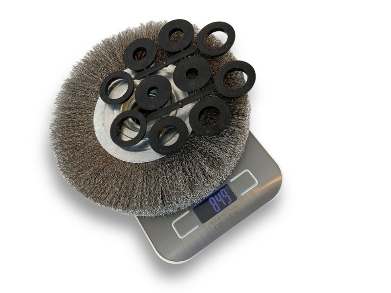 Brosse circulaire métallique avec alésage pour touret | Fil INOX souple ou dur – Image 7