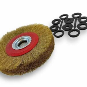 Alternative view of Brosse circulaire métallique avec alésage pour touret | Fil LAITON souple ou dur