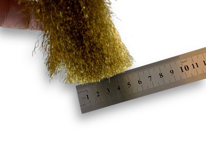 Brosse circulaire métallique avec alésage pour touret | Fil LAITON souple ou dur – Image 6