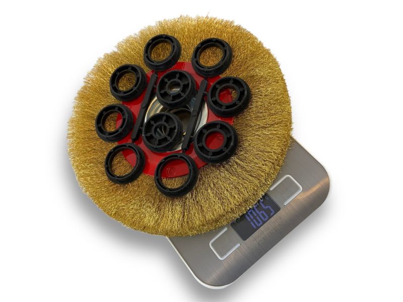 Brosse circulaire métallique avec alésage pour touret | Fil LAITON souple ou dur – Image 7