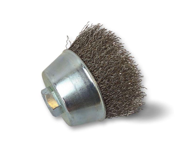 Brosse coupe rotative boisseau meuleuse d'angle | Garnissage Acier ondulé souple ou dur – Image 2