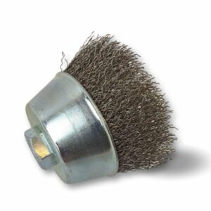 Alternative view of Brosse coupe rotative boisseau meuleuse d'angle | Garnissage Inox ondulé souple ou dur