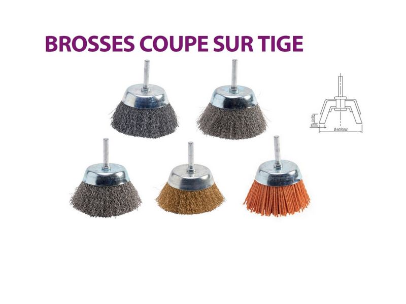 Brosses rotatives coupe sur tige | Acier souple – Image 8