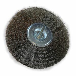 Alternative view of Brosse circulaire métallique sur tige Ø 125 mm | Fil inox souple