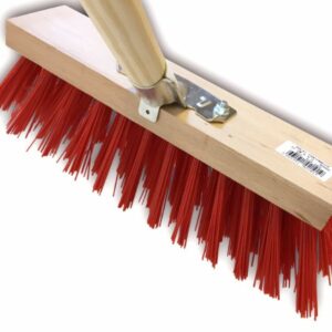 Balai de cantonnier - Piste Extérieur - PVC rouge - Petites largeurs