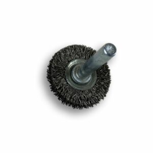 Alternative view of Brosse circulaire métallique sur tige Ø 30 mm | Fil inox dur