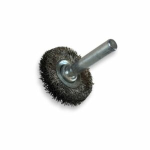 Alternative view of Brosse circulaire métallique sur tige Ø 30 mm | Fil inox souple