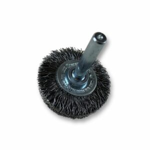 Alternative view of Brosse circulaire métallique sur tige Ø 38 mm | Fil acier dur