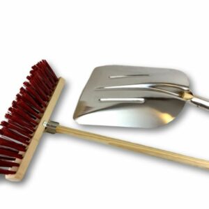 Alternative view of Balai de cantonnier 40 cm manché + Pelle aluminium - PVC rouge