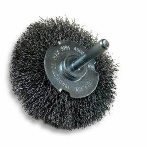 Alternative view of Brosse circulaire métallique sur tige Ø 75 mm | Fil acier dur