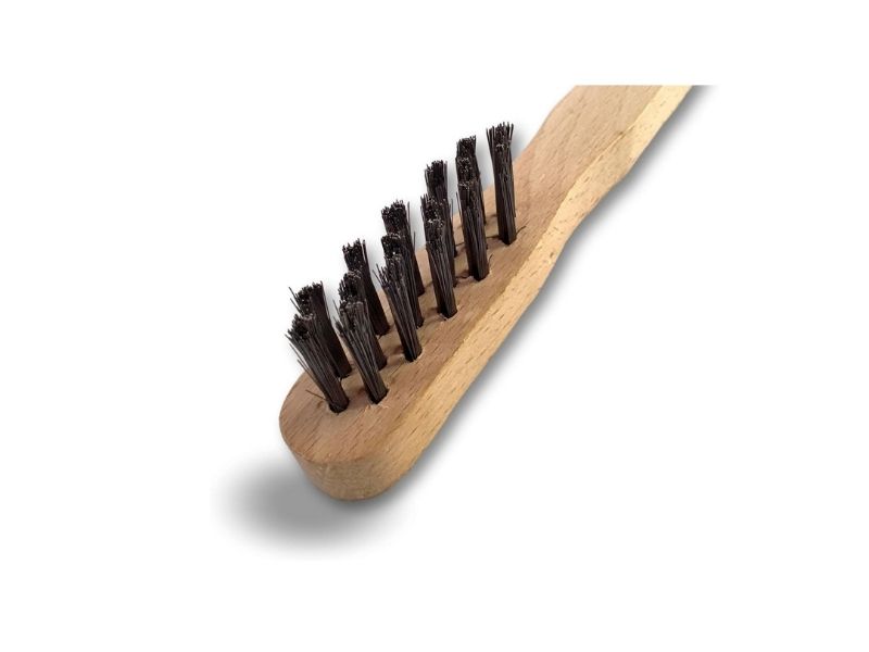 Brosse métallique à bougie | Manche ergonomique bois – Image 3