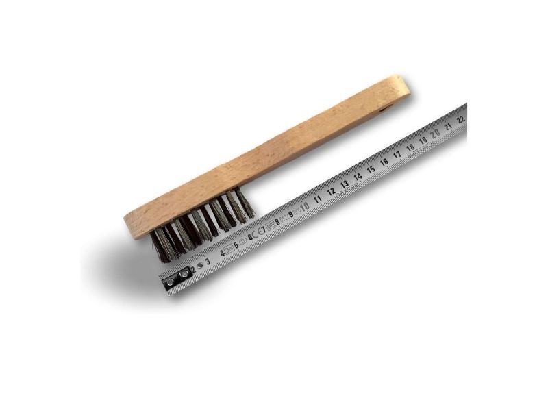 Brosse métallique à bougie | Manche ergonomique bois – Image 7