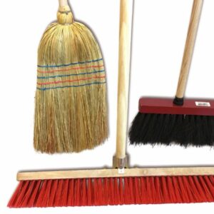 Ensemble de 3 balais de rue - Paille de riz - Cantonnier PVC 60 cm - Mickey