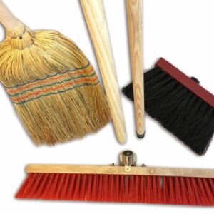 Alternative view of Ensemble de 3 balais de rue - Paille de riz - Cantonnier PVC 60 cm - Mickey