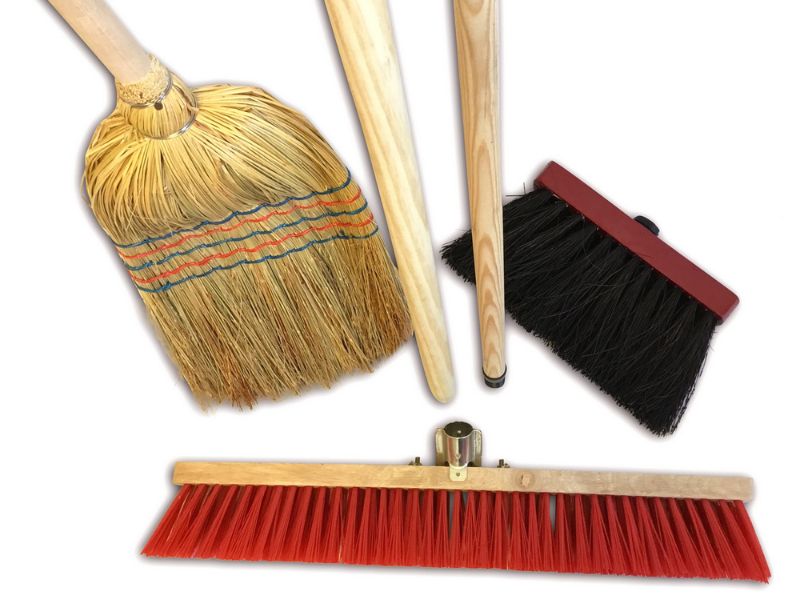 Ensemble de 3 balais de rue - Paille de riz - Cantonnier PVC 60 cm - Mickey – Image 2