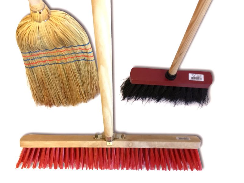 Ensemble de 3 balais de rue - Paille de riz - Cantonnier PVC 60 cm - Mickey – Image 5